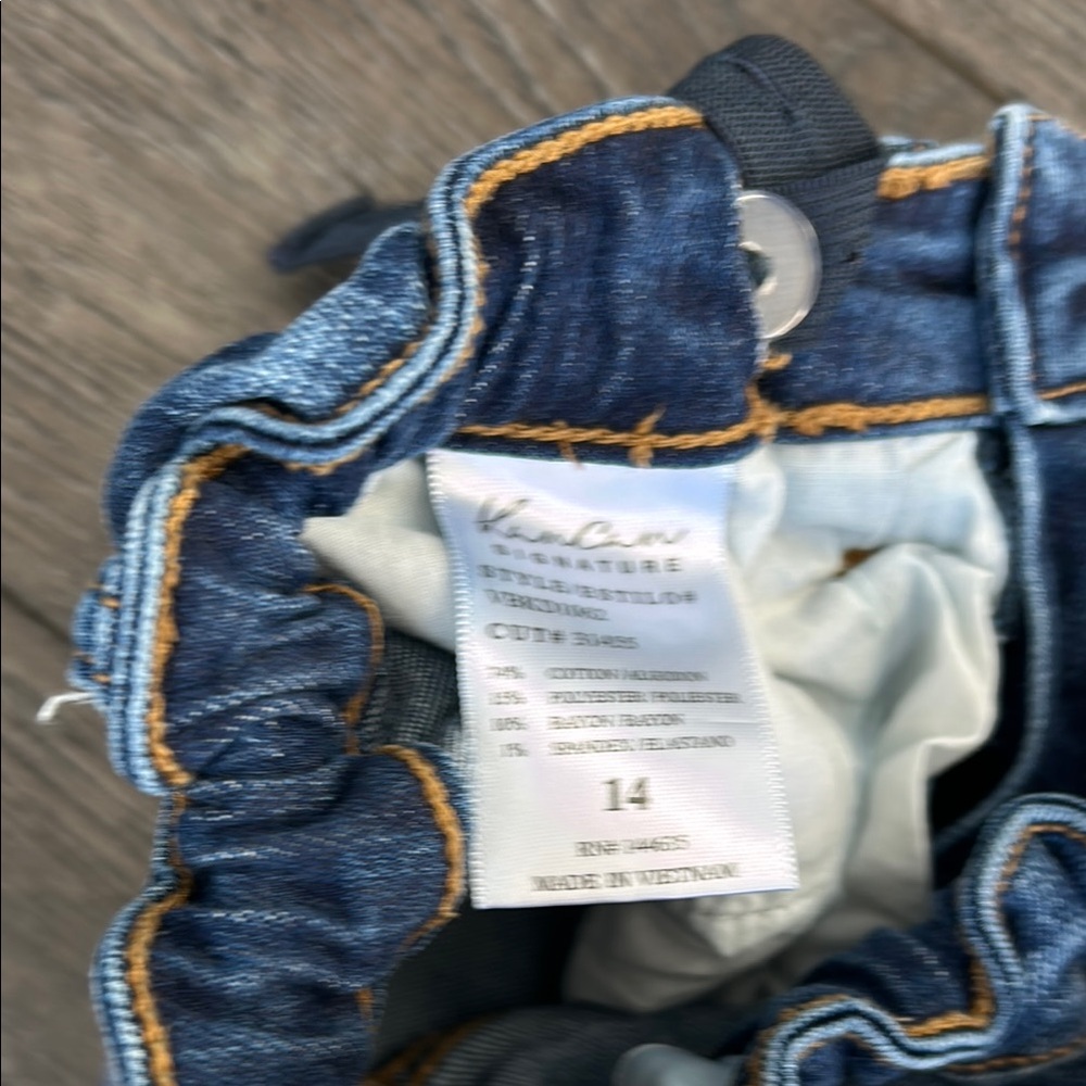 Distressed Blue Denim Jeans - Picture 3 of 6